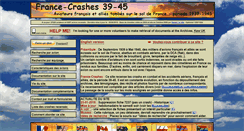 Desktop Screenshot of francecrashes39-45.net